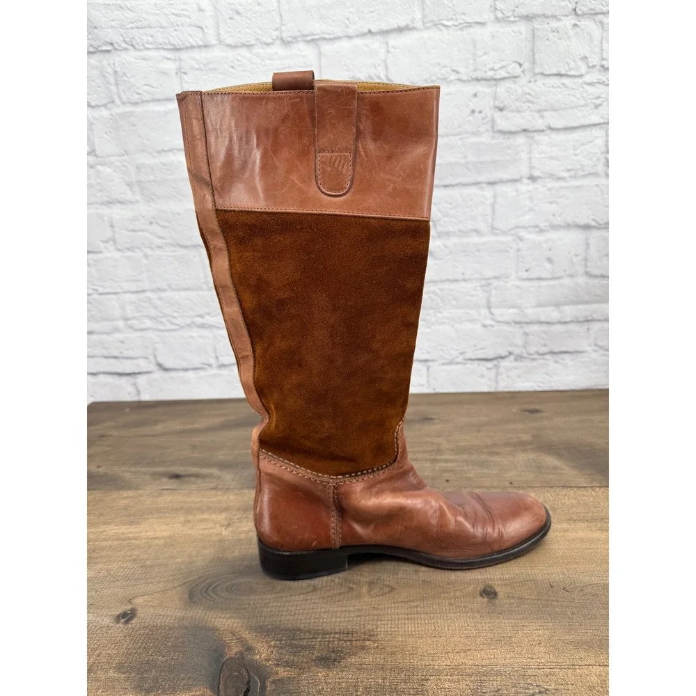 Eric Brown Leather Suede Knee High Pull On Riding Boots Women‎ Size 39/8 Classic
